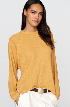 Pilcro Ruffled Raglan Thermal Top