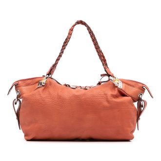 Gucci Pre-owned Womens Bamboo Hobo Leather Handbag - Tan - One Size