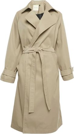 Bouguessa Cappotto Kai con cintura - Toni neutri