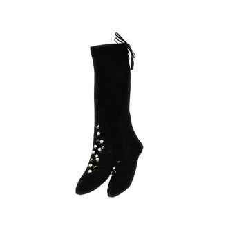 Prada Embroidered roses over-the-knee socks Woman II
