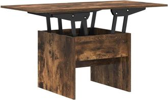 vidaXL Coffee Table Smoked Oak 55 x 54.5 x 45 cm Engineered wood vidaXL