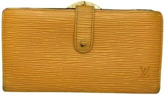 Louis Vuitton Pre-owned Wallets, female, Orange, Size: ONE SIZE Pre-owned Leather Wallet