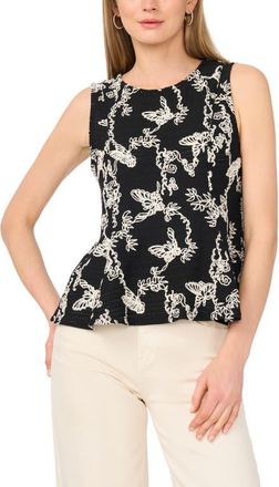 Vince Camuto Butterfly Sleeveless Top in Rich Black at Nordstrom, Size Xx-Small