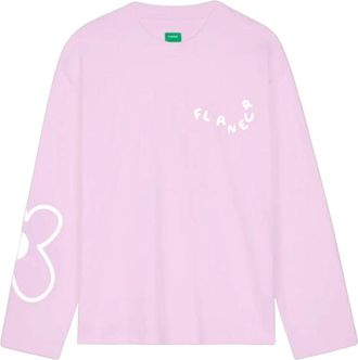 Flaneur Fl&acirc;neur, Tops, Heren, Roze, L, Katoen, Blossom Lange Mouw