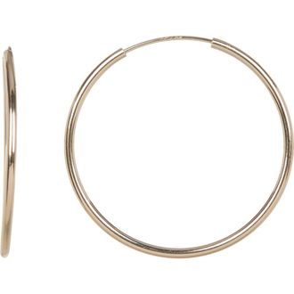 Candela Jewelry 10K Yellow Gold 25mm Hoop Earrings at Nordstrom Rack