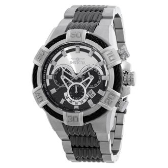 Invicta Bolt Chronograph Quartz Silver and Black Dial Mens Watch 29569