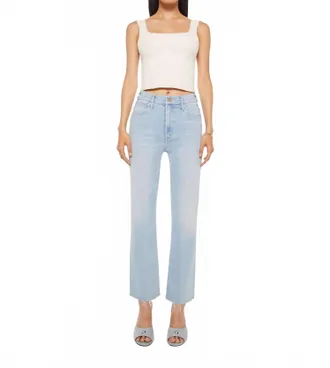Mother Hustler Ankle Fray Jean In Balls In Your Court