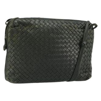 Bottega Veneta Pre-owned Cross Body Bags, female, Green, Size: ONE SIZE Pre-owned Vintage Shoulder Bag