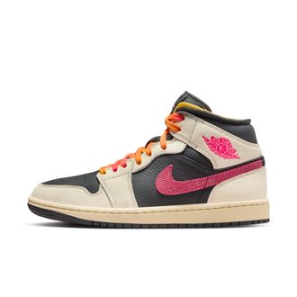 Nike Jordan Womens Air Jordan 1 Mid SE Edge Shoes in Brown | IB7007-107