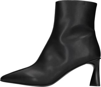 Stella McCartney Elsa Enkellaarsjes - Dames - Laarzen met Hak - Zwart - 37 EU - Leer - Schoenen