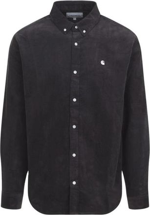 Carhartt Work in Progress Madison Fijn Corduroy Shirt - Heren - Casual Overhemden - Grijs - S - Katoen - Overhemden