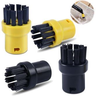 OEM Un Juego De 4 Cabezales De Cepillo Para Limpieza A Vapor, Accesorios Para Limpieza A Vapor Y Un Juego De Cabezales De Cepillo Redondos, Aptos Para K&auml;r