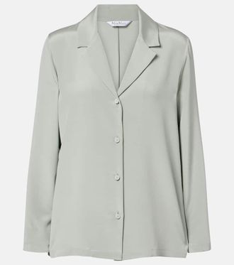 Max Mara Aedo silk-blend satin shirt