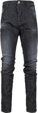 Dsquared2 Herenknoopjeans met zakken - Heren - Slim Fit Jeans - Zwart - XL - Katoen - Jeans