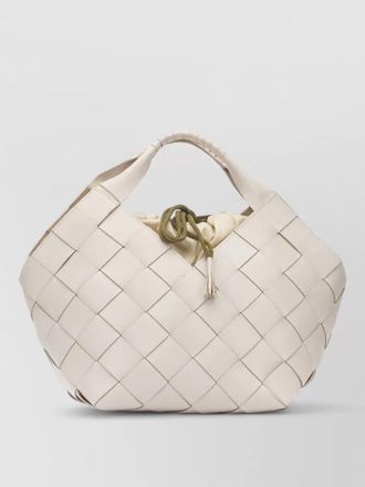 Dragon Diffusion botteghe small tote bag top handle woven