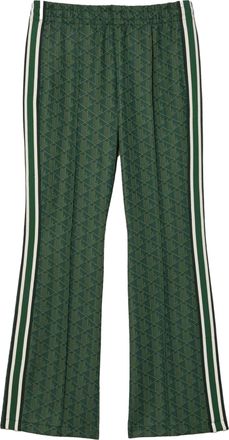 Lacoste Dames Monogram Flared Leg Sweatpants (Groen)