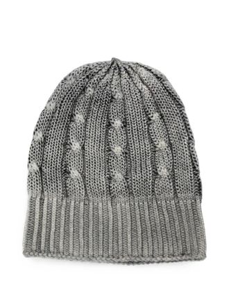 Avant Toi Hat Cashmere Hand Painted Braided And Ribbed