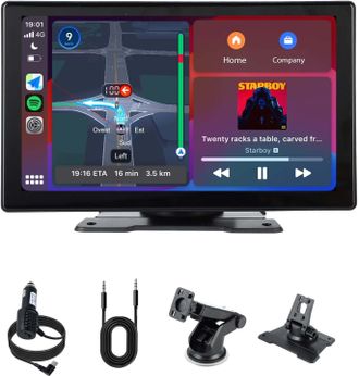 OEM Autorradio De 9 Pulgadas Con Carplay Inal&aacute;mbrico Y Android Auto, Pantalla T&aacute;ctil Ips Para Autom&oacute;viles, Pantalla Carplay Con Asistente De Voz, Navegaci