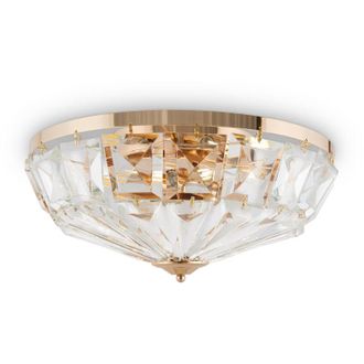 Maytoni Maytoni Facet Plafoniera semi-incasso a forma di ciotola neoclassica Oro