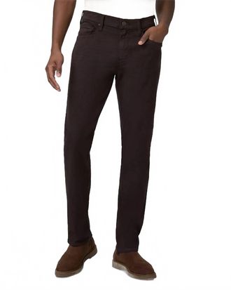 Paige Transcend Federal Slim Straight Jeans In Deep Chocolate