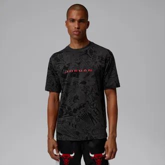 Nike Jordan Mens Jordan Brooklyn T-Shirt in Black | IM9994-010