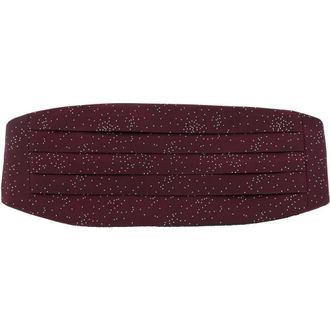 Trafalgar Store Mystere Metallic Star Light Cummerbund in Merlot at Nordstrom