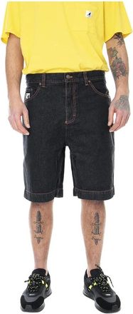 Karl Kani Shorts - Heren - Denim shorts - Grijs - XS - Katoen - Korte Broeken