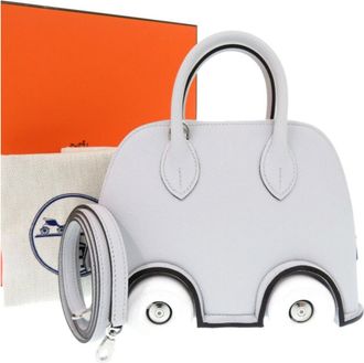 Herm&egrave;s Herm&egrave;s Bolide On The Wheels Grey Epsom Leather