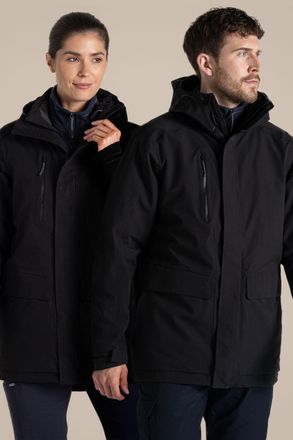Craghoppers Expert Kiwi Pro AquaDry Stretch 3in1 Jacket in Black | Size: XL