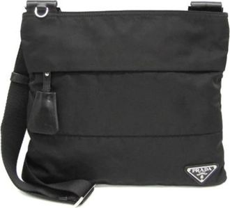 Prada Pre-owned Nylon shoulder-bags - Dames - Vintage Schoudertas - Zwart - ONE Size - Nylon - Vintage