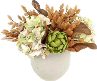 Creative Displays Inc. Handmade Sunflower & Dahlia Fall Arrangement In Vase