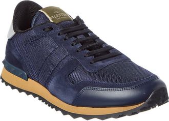 Valentino Leather-Trim Sneaker