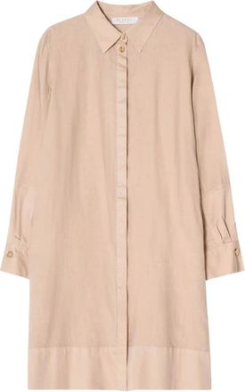 Busnel Raven Linen Dress - Dames - Shirt Kleedjes - Beige - S - Linnen - Kleedjes