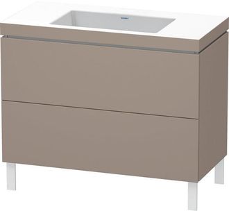 Duravit Lavabo Para Muebles Duravit L-cube C-bonded Con Base Sobre El