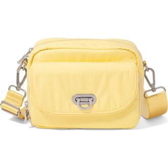 Baggallini Coastal Flip Lock Camera Bag Crossbody in Butter Yellow at Nordstrom