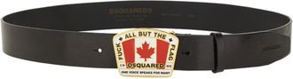 Dsquared2 canadian Flag License Plate Belt