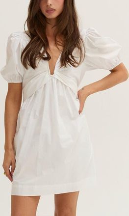 Crescent Poplin U-Wire Mini Dress in White at Nordstrom, Size X-Small
