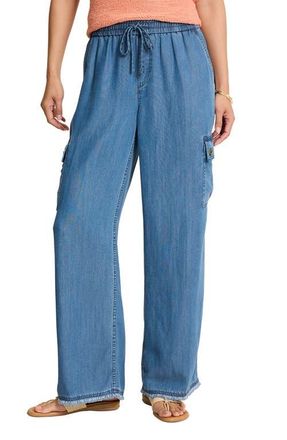 Tommy Bahama O Lei Chambray Cargo Pants in Med Indigo Wash at Nordstrom, Size Small