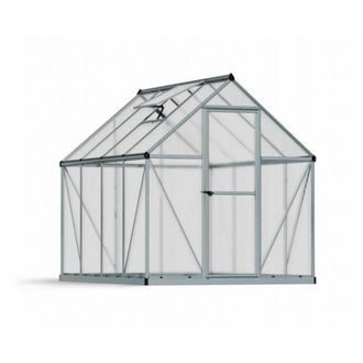 Palram Greenhouse Mythos 6 x 8, Polycarbonate, L247 x W185 x H208 cm - Silver