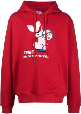 Mostly Heard Rarely Seen Going Into The New Year cotton hoodie - men - Cotton - M - Red