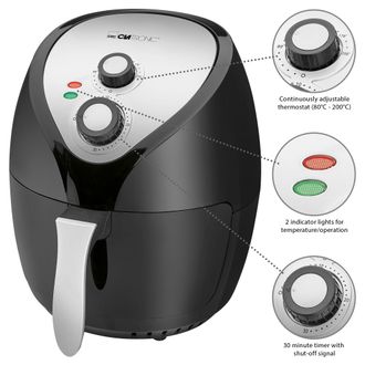 Clatronic Freidora De Aire Caliente Clatronic Fr 3699 H 3.6l 1300w Negra