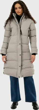 Canada Weather Gear Quilted Maxi Long Jacket in Stone at Nordstrom, Size Small