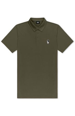 Dalix Astronaut Midweight Short Sleeve Polo Shirt in Army at Nordstrom, Size Xx-Large
