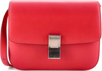 Celine Classic Box Bag Smooth Leather Medium crossbody bag - Rosa