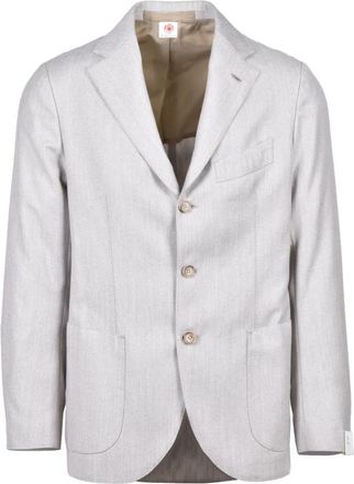 LUIGI BORRELLI NAPOLI jasje - Heren - Blazers - Beige - L - Wol - Jassen