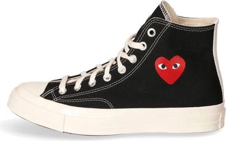 Comme Des Gar&ccedil;ons High-top Canvas Sneakers - Dames - Sneakers - Zwart - 38 1/2 EU - Schoenen