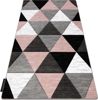 RugsX Alfombra Alter Rino Tri&aacute;ngulos Rosado Pink 160x220 Cm