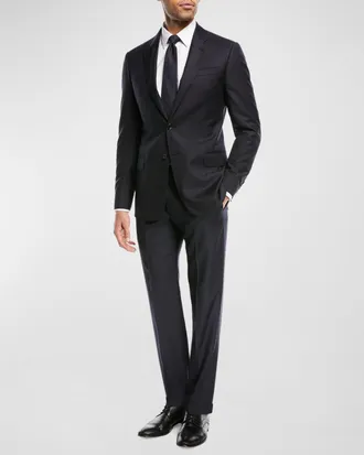 Emporio Armani Super 130s Wool Two-Piece Classic Fit Suit