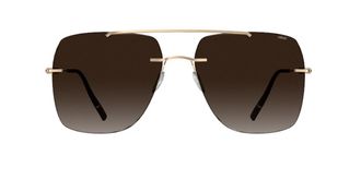 Silhouette Panmure Rimless 8750/75 7530 Mens Sunglasses Gold Size 60