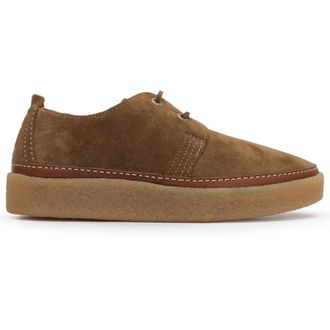 Clarks Clarkwood Low Suede Mens Comfort Shoes - Cola - Size:UK 8.5